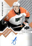 2023-24 Tyson Foerster Upper Deck Premier PREMIER PRECIPICE AUTOGRAPH ROOKIE AUTO RC #PPR-TF Philadelphia Flyers
