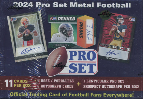 2024 Leaf Pro Set Football, Hobby Box (+1 Leaf 1/1 Proof Pack!)