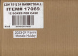 2023-24 Panini Mosaic Basketball Hobby, 12 Box Case