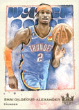 2023-24 Shai Gilgeous-Alexander Panini Court Kings WATER COLOR #9 Oklahoma City Thunder