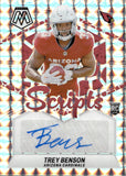 2024 Trey Benson Panini Mosaic ROOKIE SCRIPTS AUTOGRAPH RC AUTO #RS-TBN Arizona Cardinals