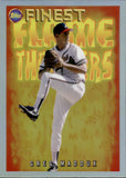 2022 Greg Maddux Topps FINEST FLASHBACKS FLAME THROWERS #FT-6 Atlanta Braves
