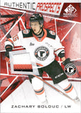 2021-22 Zachary Bolduc Upper Deck SP Game Used CHL AUTHENTIC PROSPECTS GAME-USED JERSEY #48 Quebec Remparts 1