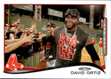 2014 David Ortiz Topps CELEBRATING WITH FANS SP PHOTO VARIATION #475 Boston Red Sox