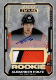 2021-22 Alexander Holtz Upper Deck Stature ROOKIE AUTO PATCH 15/15 RC AUTOGRAPH #121 New Jersey Devils