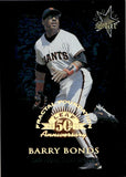 1998 Barry Bonds Donruss Leaf Anniversary GOLD LEAF STAR FRACTAL FOUNDATION 567/3999 #172 San Francisco Giants