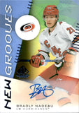 2024-25 Bradly Nadeau Upper Deck SP Game Used NEW GROOVES ROOKIE AUTOGRAPH RC AUTO #NG-5 Carolina Hurricanes