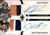 2019 Riley Ridley David Montgomery Panini Phoenix DUAL PATCH AUTOGRAPH 28/50 AUTO #DPA-CHI Chicago Bears