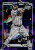 2024 Yordan Alvarez Topps Cosmic Chrome PURPLE NEBULA REFRACTOR 44/150 #182 Houston Astros *JERSEY NUMBER*