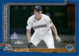 2025 Nick Kurtz Topps Pro Debut CHROME BLUE REFRACTOR 24/150 #PDC-1 Oakland A's