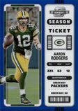 2022 Aaron Rodgers Panini Contenders Optic BLUE PRIZM 65/99 #23 Green Bay Packers