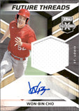 2022 Won-Bin Cho Panini Elite Extra Edition FUTURE THREADS AUTOGRAPH JERSEY AUTO #FTS-WC St. Louis Cardinals