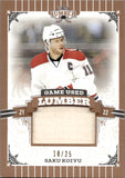 2021-22 Saku Koivu Leaf Lumber GAME USED LUMBER 18/25 STICK #GUL-SK1 Montreal Canadiens