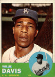 1963 Willie Davis Topps #229 Los Angeles Dodgers 1