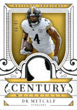 2025 DK Metcalf Panini National Treasures CENTURY MATERIALS 30/99 PATCH #CM-DKM Pittsburgh Steelers