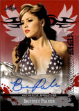 2010 Brittney Palmer Leaf MMA RED AUTO AUTOGRAPH #AV-BP1 UFC Ring Girl