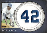 2012 Jackie Robinson Topps SERIES ONE COMMEMORATIVE RETIRED NUMBER PATCH #RN-JR Brooklyn Dodgers