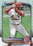 2025 Rainiel Rodriguez Bowman Chrome Prospects 1ST BOWMAN MOJO REFRACTOR #BCP-200 St. Louis Cardinals 3
