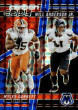 2025 Myles Garrett Will Anderson Jr. Panini Mosaic CARBON COPY BLUE PRIZM 17/99 #CCO-15 Cleveland Browns Houston Texans