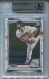 2020 Spencer Strider Bowman Chrome Draft 1ST BOWMAN BAS AUTHENTIC AUTO AUTOGRAPH #BD-20 Atlanta Braves 1606