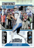 2024 Jared Goff Panini Contenders CONFERENCE TICKET 50/99 #31 Detroit Lions
