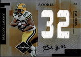 2007 Brandon Jackson Donruss Leaf Limited ROOKIE JERSEY AUTOGRAPH 14/25 RC AUTO #RJ-12 Green Bay Packers