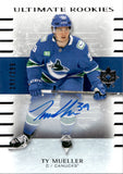 2025-26 Ty Mueller Upper Deck Ultimate Collection ULTIMATE ROOKIES AUTOGRAPH 291/299 RC AUTO #153 Vancouver Canucks