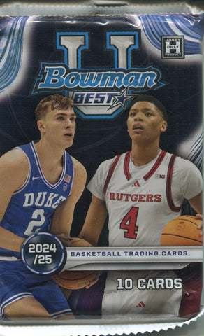 2024-25 Bowman University Best Basketball Hobby, Pack *RELEASES 5/29*
