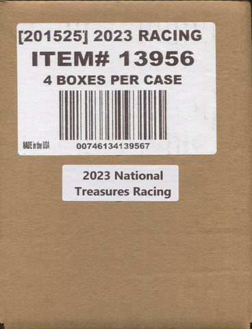 *PRESELL* 2023 Panini National Treasures Racing, 4 Box Case *RELEASES 5/8*