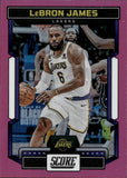 2022-23 LeBron James Panini Chronicles Score PINK #531 Los Angeles Lakers