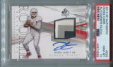 2014 Derek Carr Upper Deck SP Authentic ROOKIE PATCH AUTO 073/350 AUTOGRAPH RELIC RC PSA 10 #226 Oakland Raiders 4588