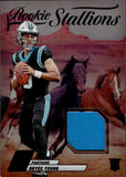 2023 Bryce Young Panini Zenith ROOKIE STALLIONS JERSEY RC #RS-BYG Carolina Panthers