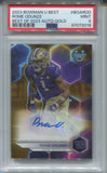 2023 Rome Odunze Bowman Best University BEST OF 2023 ROOKIE GOLD REFRACTOR AUTO 41/50 AUTOGRAPH PSA 9 #BOA-ROD Chicago Bears 2019