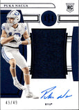2023 Puka Nacua Panini Nationals Treasures Collegiate ROOKIE PATCH AUTO 49/49 RC AUTOGRAPH #CMS-PUN BYU Cougars