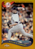 2002 Roger Clemens Topps Chrome GOLD REFRACTOR #60 New York Yankees