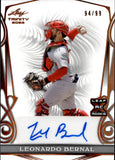 2023 Leonardo Bernal Leaf Trinity ROOKIE BRONZE AUTOGRAPH 94/99 RC AUTO #BA-LB1 St. Louis Cardinals