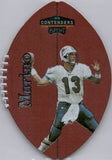 1998 Dan Marino Playoff Contenders LEATHER FOOTBALL #48 Miami Dolphins