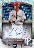 2025 Carson DeMartini Bowman Chrome MOJO REFRACTOR AUTOGRAPH AUTO #BMA-CD Philadelphia Phillies
