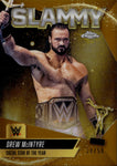 2025 Drew McIntyre Topps Chrome WWE SLAMMY GOLD REFRACTOR 28/50 #SMY-DMI2 Monday Night Raw