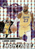 2024-25 Lebron James Panini Mosaic MONTAGE MOSAIC PRIZM #19 Los Angeles Lakers