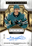 2024-25 Shakir Mukhamadullin Upper Deck Black Diamond AUTOGRAPH ROOKIE 59/99 AUTO RC #BDB-SM San Jose Sharks