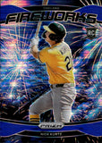 2025 Nick Kurtz Panini Prizm ROOKIE BLUE PULSAR FIREWORKS 40/75 RC #23 Athletics