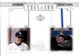 2001 Robin Ventura Upper Deck Pros & Prospects THEN & NOW DUAL JERSEY #TN-RV Chicago White Sox New York Mets