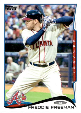 2014 Freddie Freeman Topps SABERMETRIC STATS SP SHORT PRINT #579 Atlanta Braves