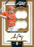 2016 Stephen Piscotty Panini Prime Cuts AUTOGRAPH ROOKIE DUAL JERSEY RELICS 45/99 AUTO RC #36 St. Louis Cardinals