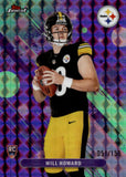 2025 Will Howard Topps Finest PURPLE GEOMETRIC REFRACTOR ROOKIE 51/150 RC #8 Pittsburgh Steelers