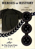 2025 Ken Stabler Leaf In The Game Used HEROES OF HISTORY GAME-USED JERSEY BLUE 9/20 #HH-46 Oakland Raiders