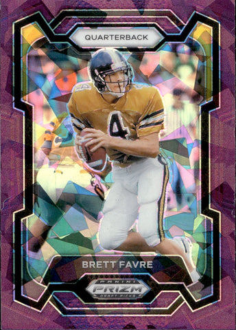 2024 Brett Favre Panini Prizm Draft Picks PURPLE ICE 036/149 #46 Green Bay Packers Southern Mississippi Golden Eagles