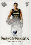 2020-21 Desmond Bane Panini Court Kings WORKS IN PROGRESS ROOKIE RC #19 Memphis Grizzlies