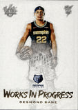 2020-21 Desmond Bane Panini Court Kings WORKS IN PROGRESS ROOKIE RC #19 Memphis Grizzlies